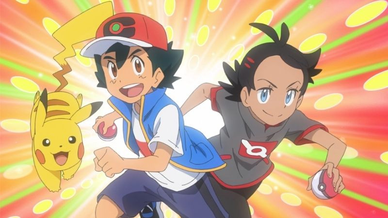 Nhân vật chính Ash và Pikachu trong phim hoạt hình Anime Pokemon