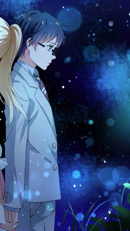 Nhân vật nữ anime mỉm cười