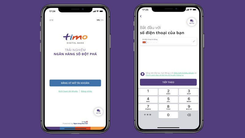 Nhập mã OTP trên ứng dụng di động để xác minh danh tính khi đăng ký thẻ NAPAS online