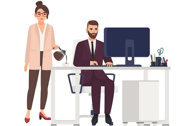 Nhóm người làm việc đa dạng, minh họa vai trò đa năng của trợ lý cá nhân (PA)