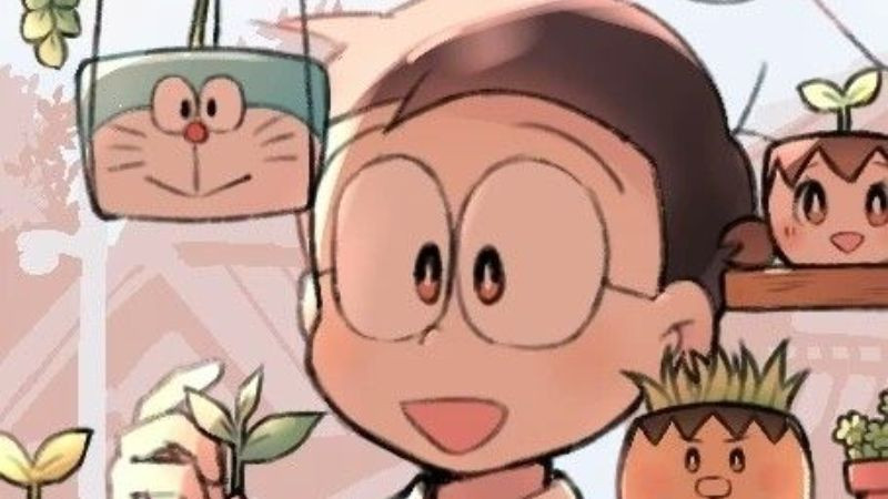 nobita chibi đang chạy