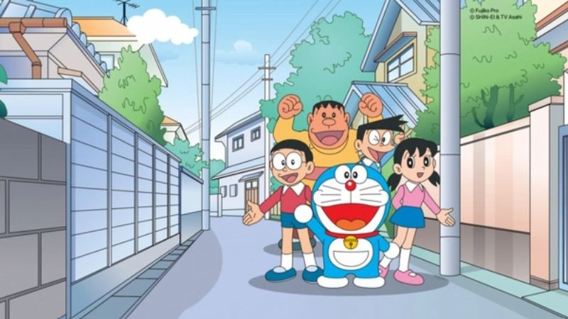 nobita cùng nhóm bạn thân