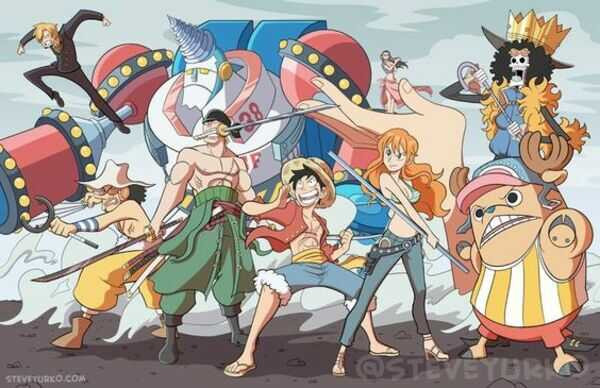 One Piece hình nền điện thoại với ảnh chibi