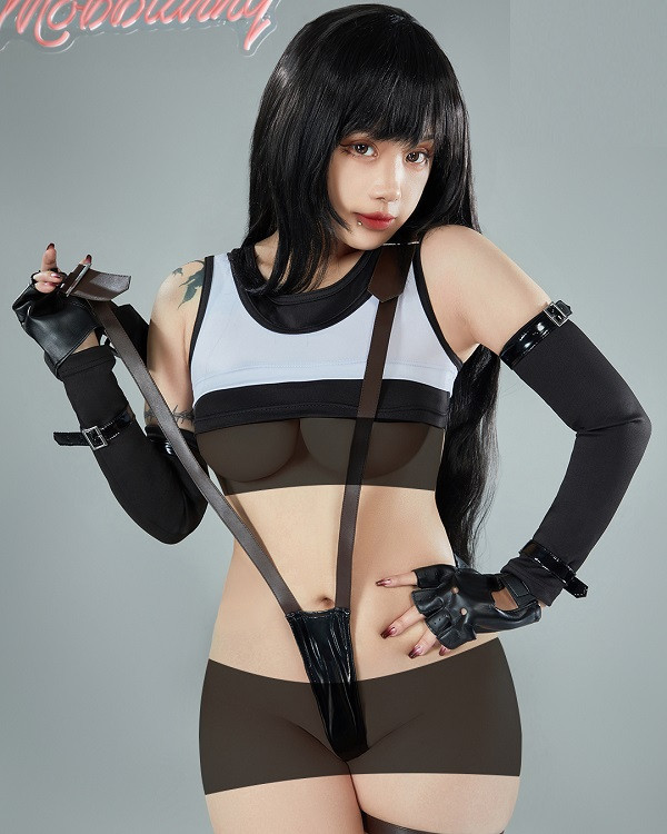Chiêm Ngưỡng Bộ Ảnh Cosplay Tifa Lockhart Tuyệt Đẹp Outfit ôm sát khoe dáng chuẩn nhân vật Tifa Lockhart.