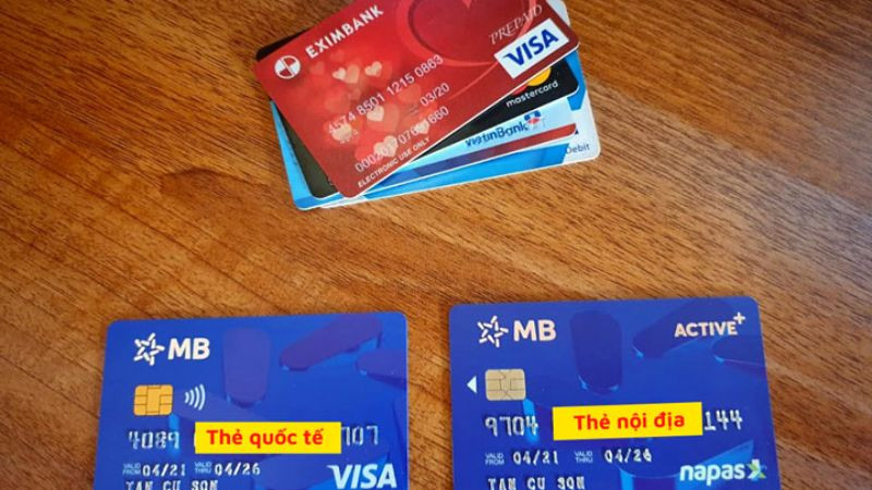 Phân biệt thẻ ghi nợ nội địa và quốc tế qua logo tổ chức phát hành
