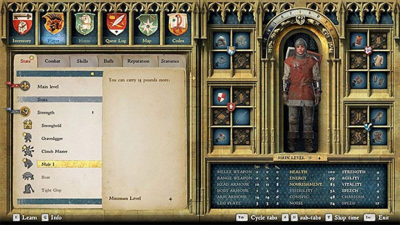 Phát triển nhân vật với sự kết hợp của chiến đấu, lén lút và giao tiếp