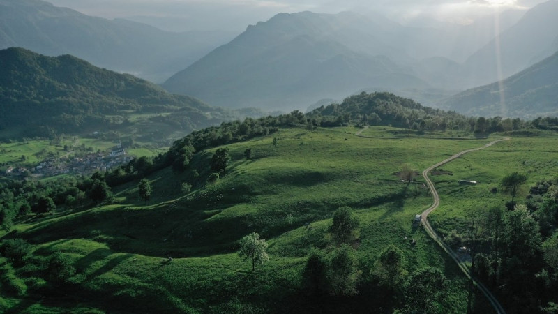 Phong cảnh núi non Tây Bắc Việt Nam trong ảnh 3D