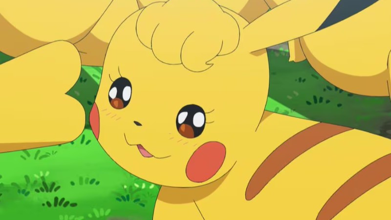 Pikachu cười tít mắt vô cùng đáng yêu