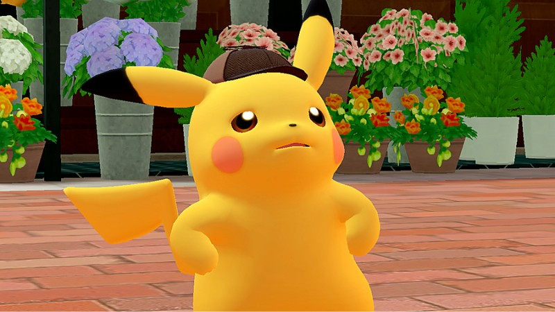 Pikachu vui vẻ và hạnh phúc với vẻ mặt mãn nguyện