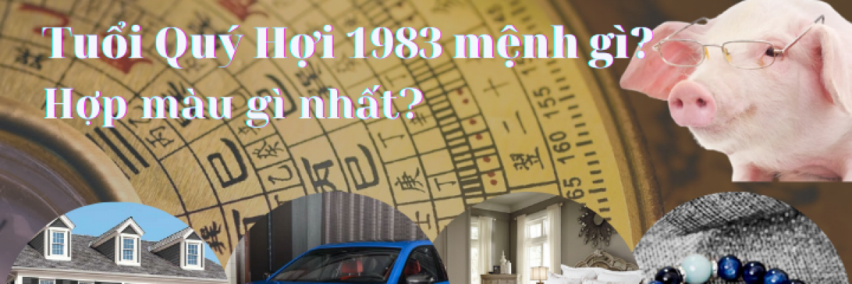 Các màu sắc tương sinh và tương hợp với người tuổi Quý Hợi 1983 mệnh Thủy như trắng, đen, xanh dương