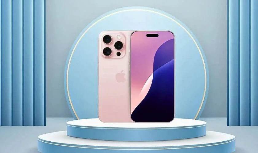 Render màu Titan Hồng dự kiến trên iPhone 16 Pro Max