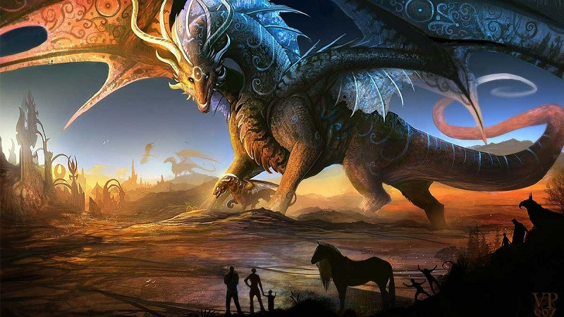 Rồng dũng mãnh cuộn mình bảo vệ