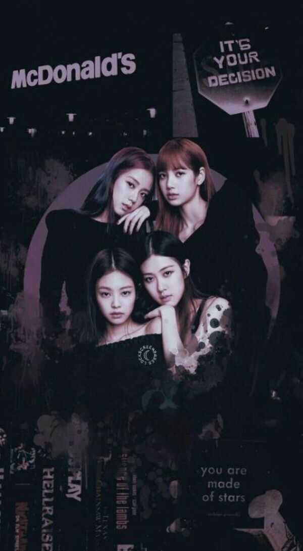 Rosé BlackPink với tóc hồng trên hình nền dọc