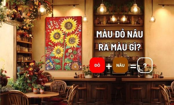 Sự kết hợp sắc đỏ ấm áp với vàng và nâu trong tranh nghệ thuật