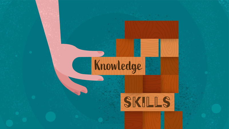 Sách và mũ tốt nghiệp, biểu tượng cho kiến thức chuyên môn sâu rộng và tinh thần học hỏi liên tục cần có khi khởi nghiệp