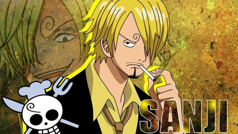 Sanji lãng tử, có thể đang nhìn về phía chân trời hoặc một hướng xa xăm