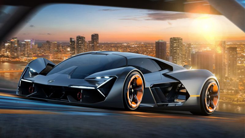 Siêu xe Lamborghini màu cam nổi bật
