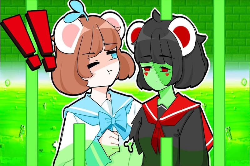 Simmy Yandere Chibi với màu sắc tươi sáng