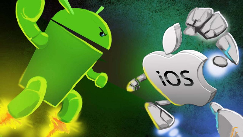 So sánh giao diện người dùng giữa hệ điều hành Android và iOS