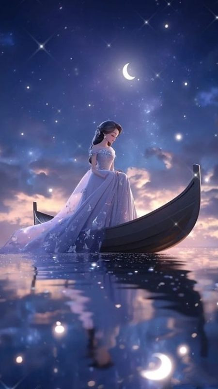 Sự dịu dàng ngọt ngào của công chúa dưới đêm trăng