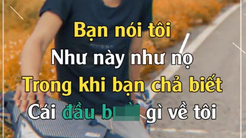 Sử dụng danh xưng &quot;Tao - Mày&quot; và câu caption thể hiện sự bất cần là dấu hiệu trẻ trâu