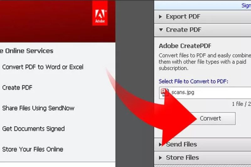 Sử dụng phần mềm như Adobe Acrobat để quản lý, tìm kiếm hoặc ghép các trang tài liệu đã Scan