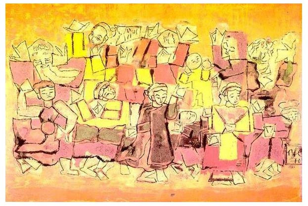 Khám Phá Tranh Sơn Mài Nổi Tiếng Việt Nam Đầy Biểu Tượng Sự uyển chuyển của điệu múa cổ trong tranh sơn mài của Nguyễn Tư Nghiêm