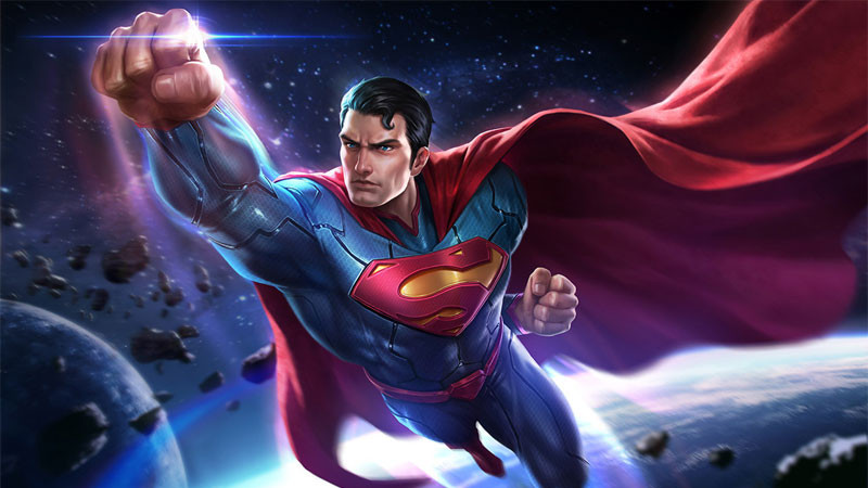 Superman đứng thẳng oai vệ