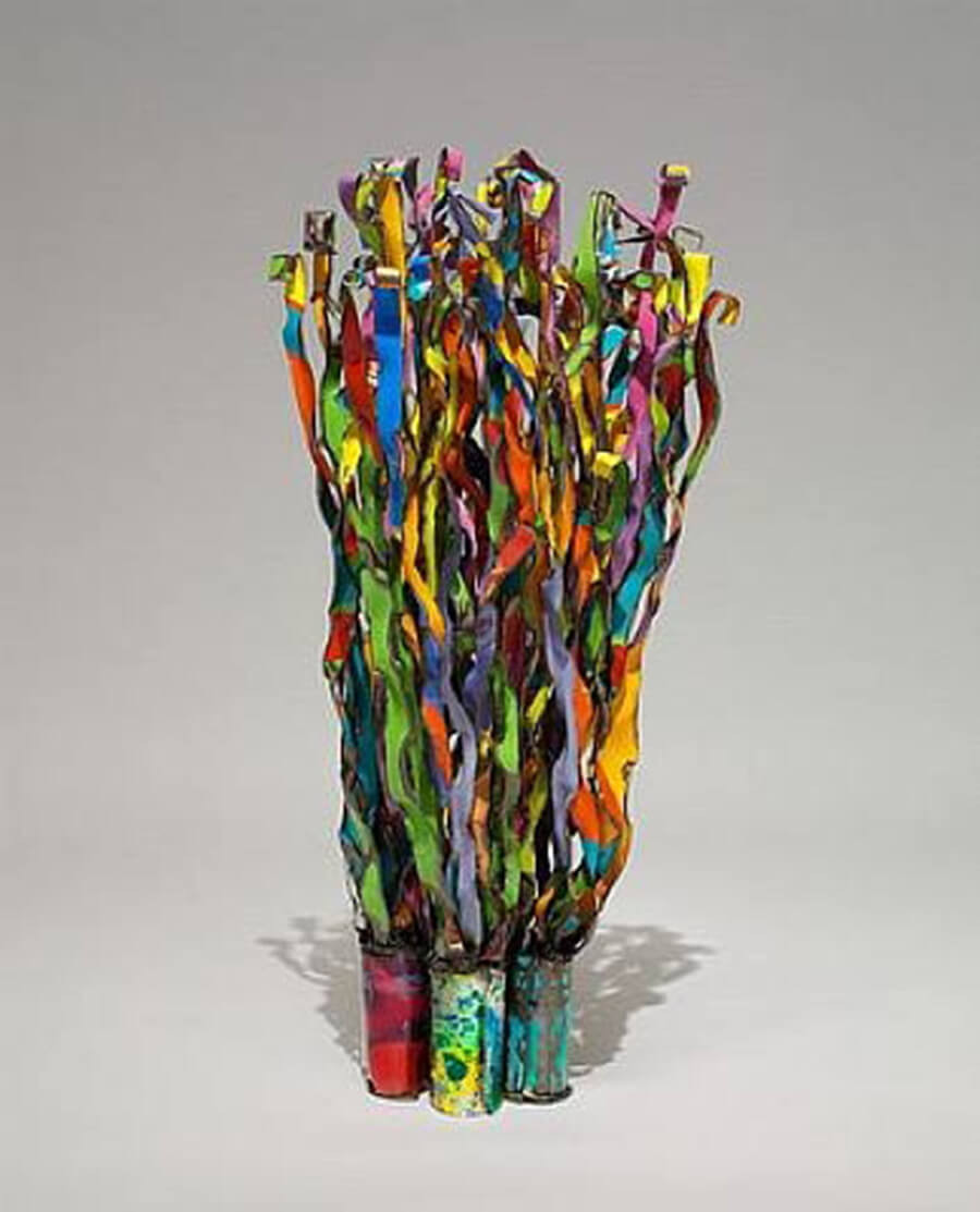 Tác phẩm điêu khắc Junk Art từ các bộ phận ô tô phế thải của John Chamberlain