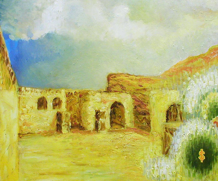 Tác phẩm Digital Art 'Target Successfully Bombed' của Kristoffer Zetterstrand mô phỏng phong cách trò chơi cũ