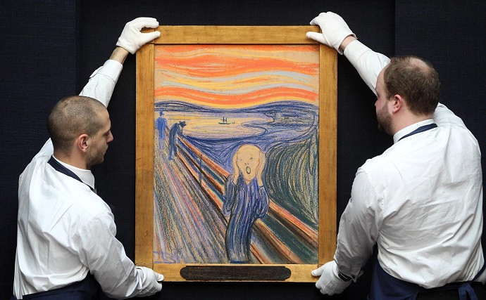 Tác phẩm Tiếng thét của Edvard Munch, biểu tượng của nghệ thuật biểu hiện