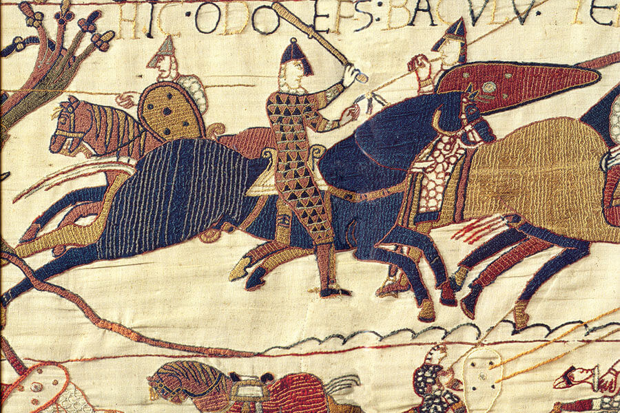 Tấm thảm Bayeux minh họa phong cách nghệ thuật Romanesque