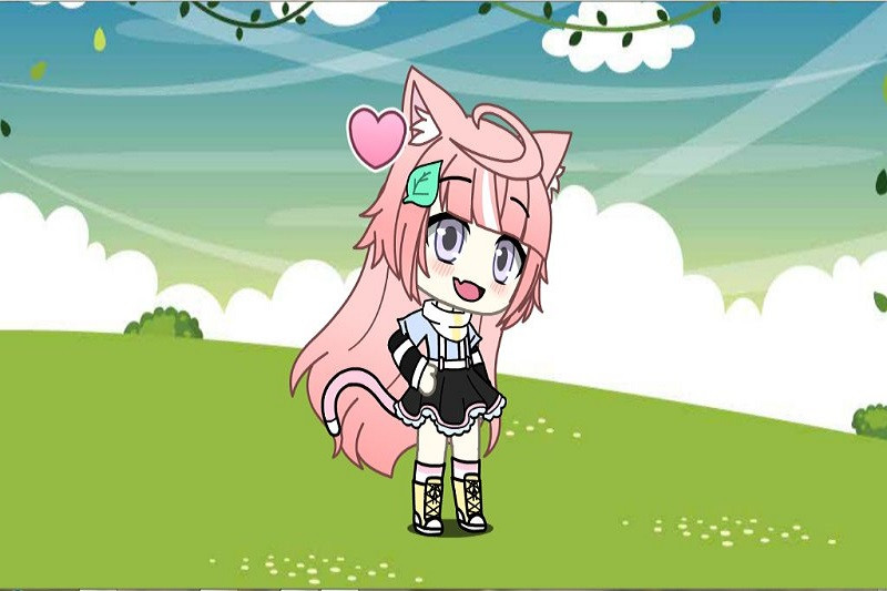 Tạo hình ảnh Gacha Girl cute phong cách pastel