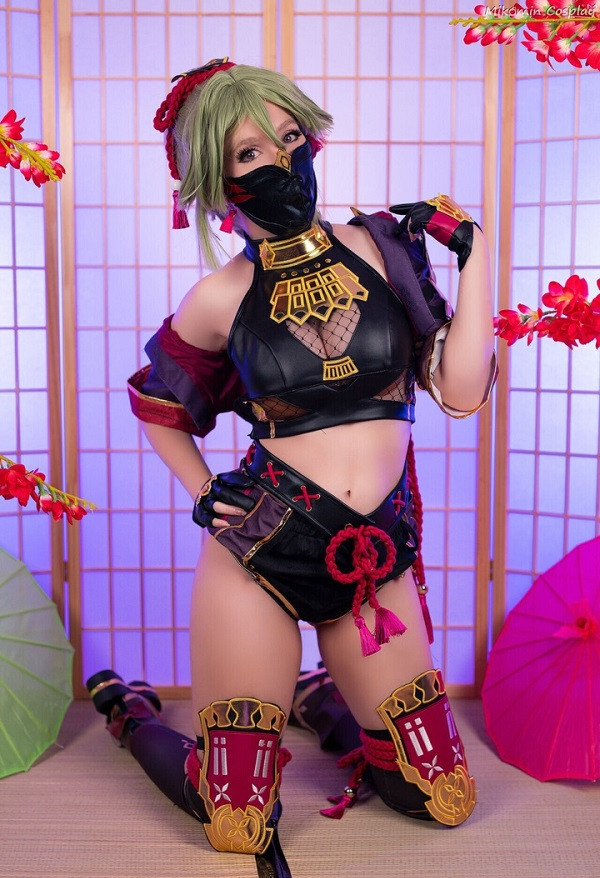 Tạo hình chuẩn xác nhân vật Genshin Impact Kuki Shinobu