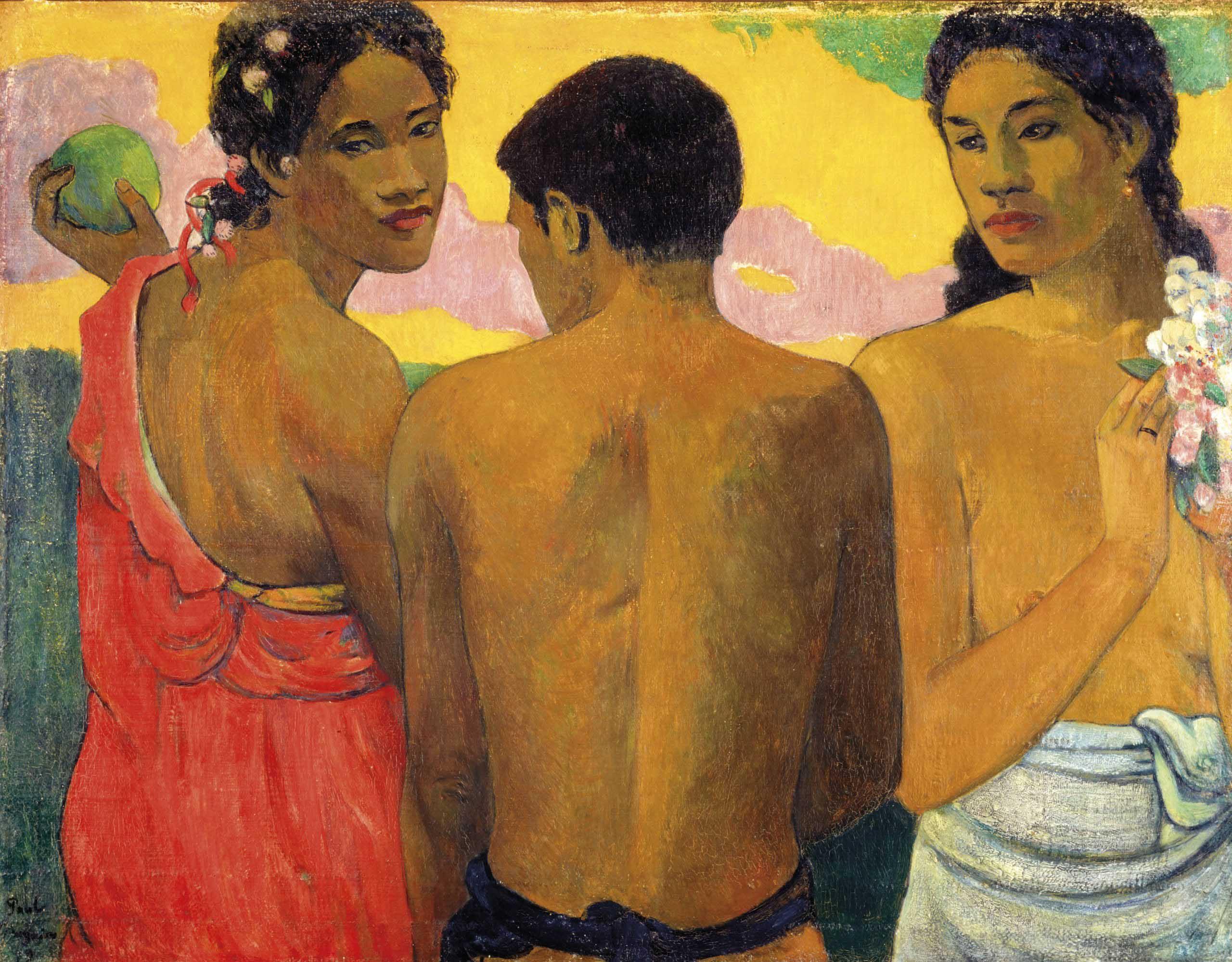 Vẻ Đẹp Rừng Thiêng: Vẽ Thiên Nhiên Trong Tranh Của Họa Sĩ Paul Gauguin Cảnh vật nhiệt đới Tahiti trong tranh Paul Gauguin với màu sắc rực rỡ và hình khối ấn tượng