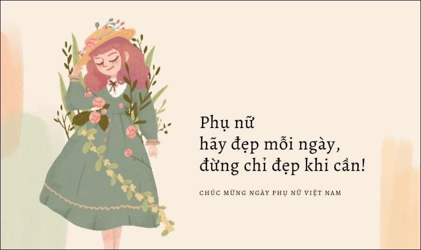 Thiệp 8/3 với hình ảnh lãng mạn, phù hợp tặng bạn thân