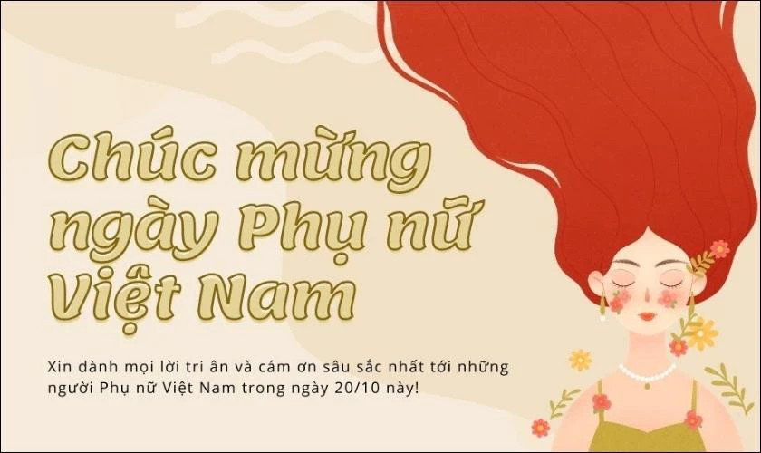 Thiệp 8/3 với thiết kế hiện đại, màu sắc tươi sáng