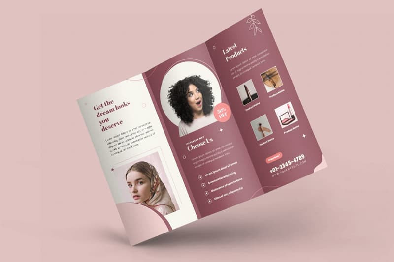 Thiết kế brochure nổi bật với gam màu sặc sỡ thu hút sự chú ý