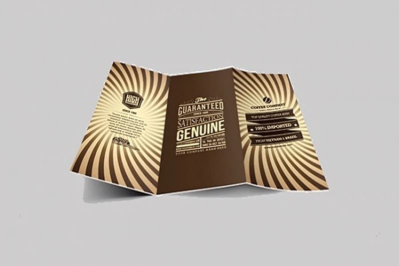Thiết kế brochure vintage thể hiện sự sang trọng và tinh tế vượt thời gian