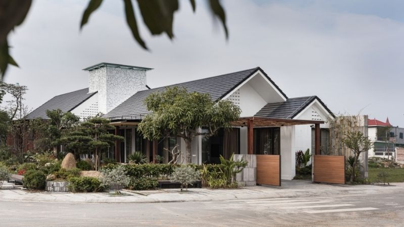 Thiết kế nhà Nhật Bản với vườn đá Zen