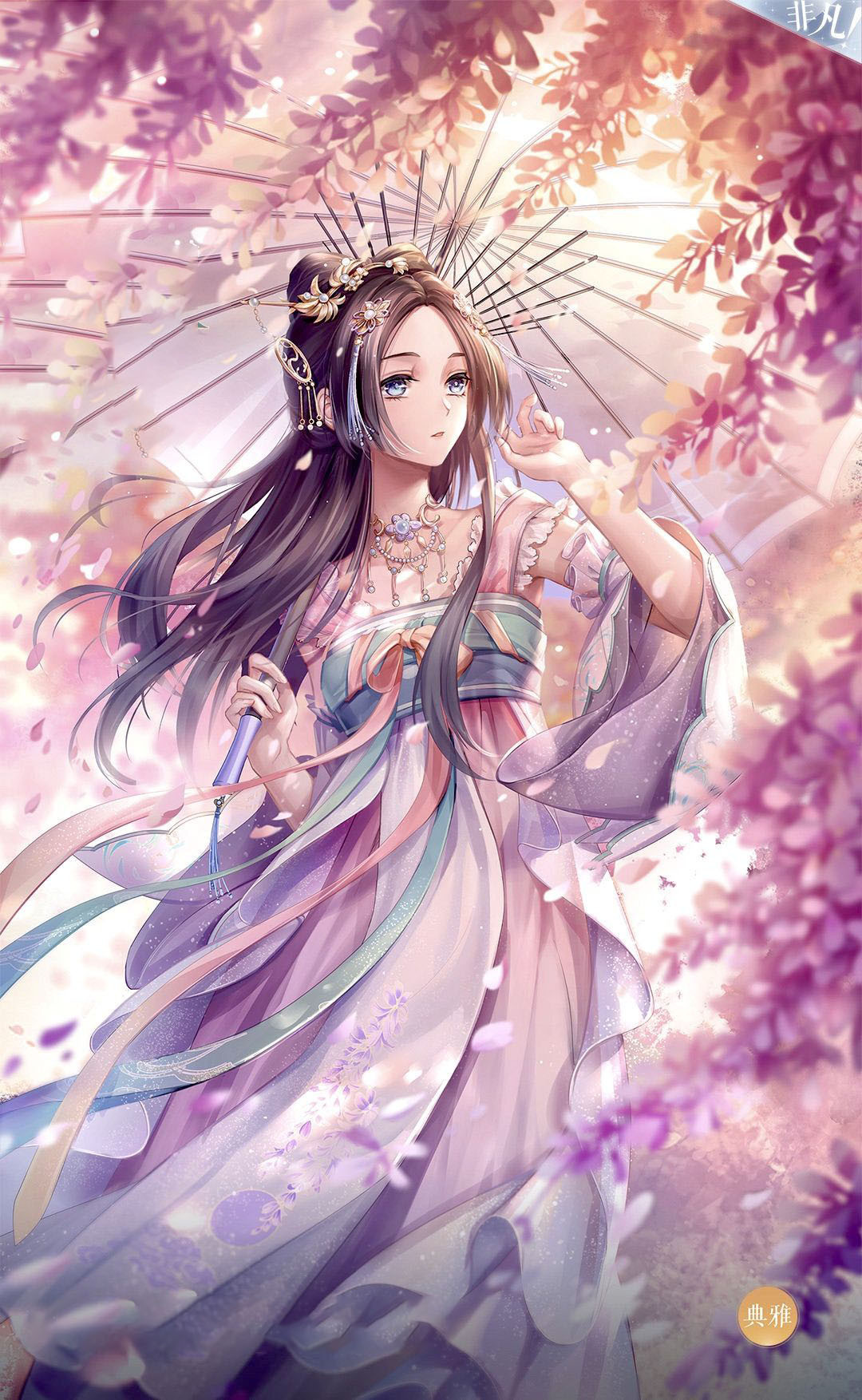 Thiếu nữ anime cổ trang Trung Quốc với vẻ đẹp thoát tục