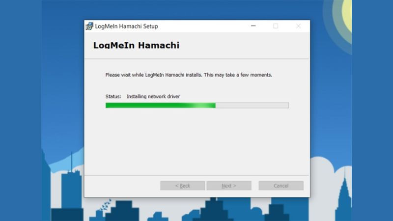 Thông báo cài đặt Hamachi hoàn tất và sẵn sàng để sử dụng
