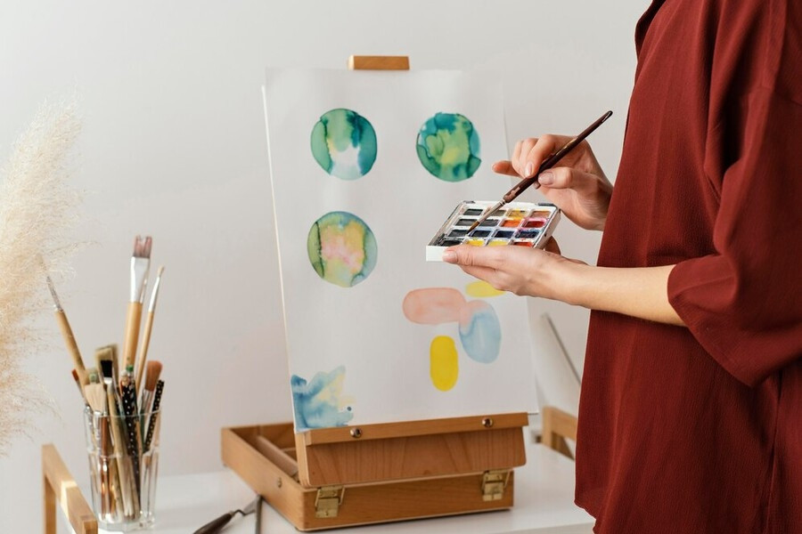 Màu Acrylic là gì: Từ chất liệu đến ứng dụng Thực hành các kỹ thuật vẽ với Màu Acrylic