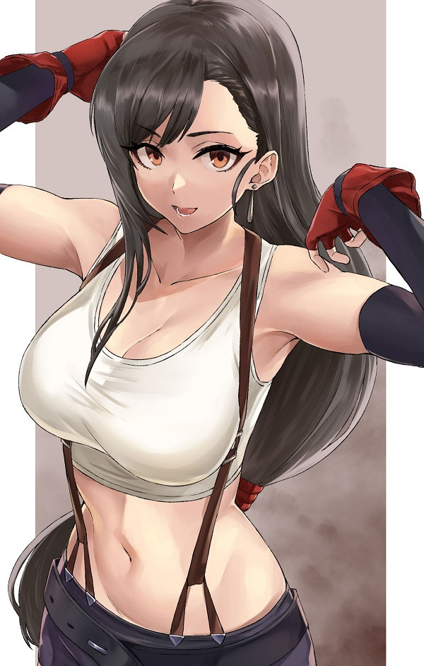 Tifa trong khoảnh khắc xoay người đầy quyến rũ