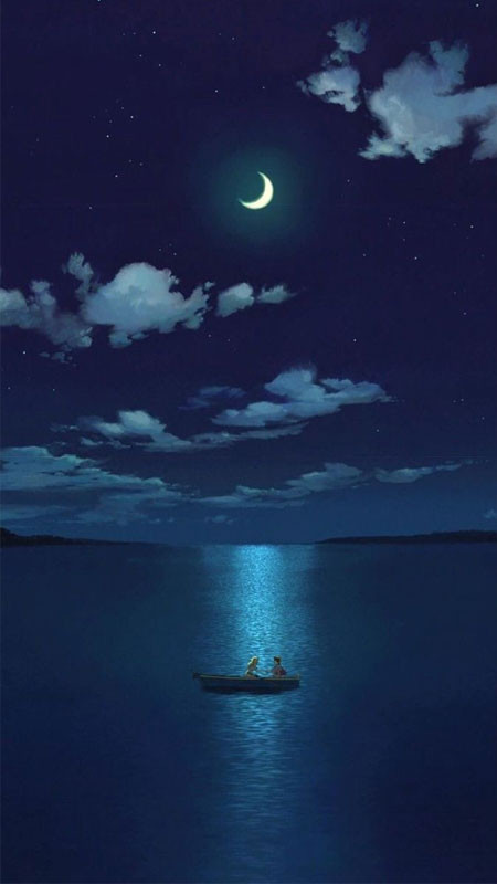 Toàn cảnh bầu trời xanh dương trong xanh