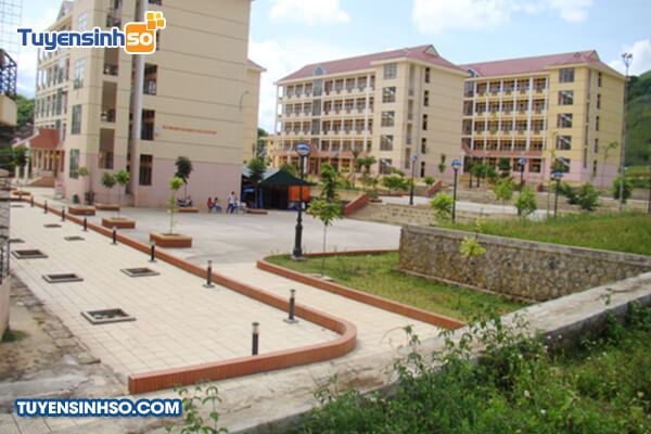 Toàn cảnh một góc khuôn viên Trường Đại học Tây Bắc