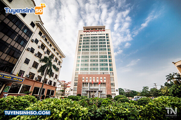 Toàn cảnh Trường Đại học Công nghiệp Hà Nội nhìn từ trên cao