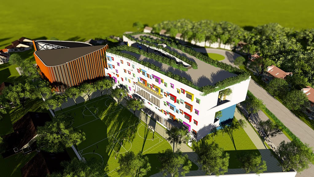 Tổng quan kiến trúc và khuôn viên trường song ngữ SenTia School