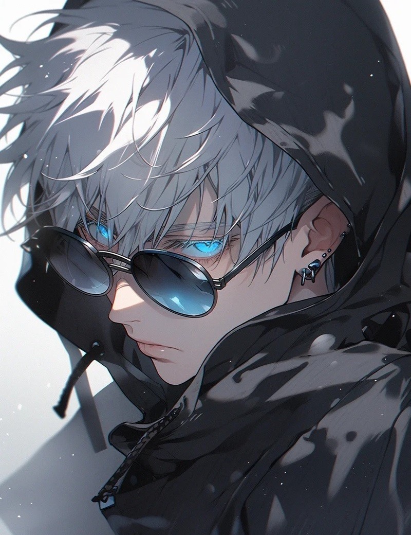 Trai anime đeo kính cool ngầu