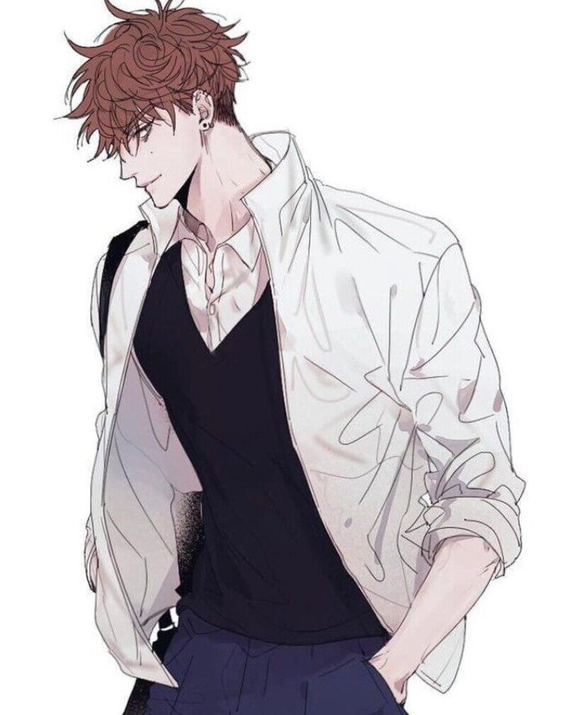 Trai anime sơ mi trắng lạnh lùng